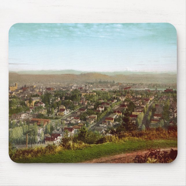 Portland and Mount Hood Oregon Mouse Mat (Front)