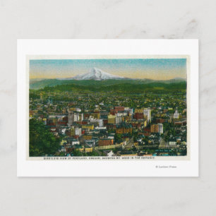 Portland and Mt. Hood in the distance Postcard