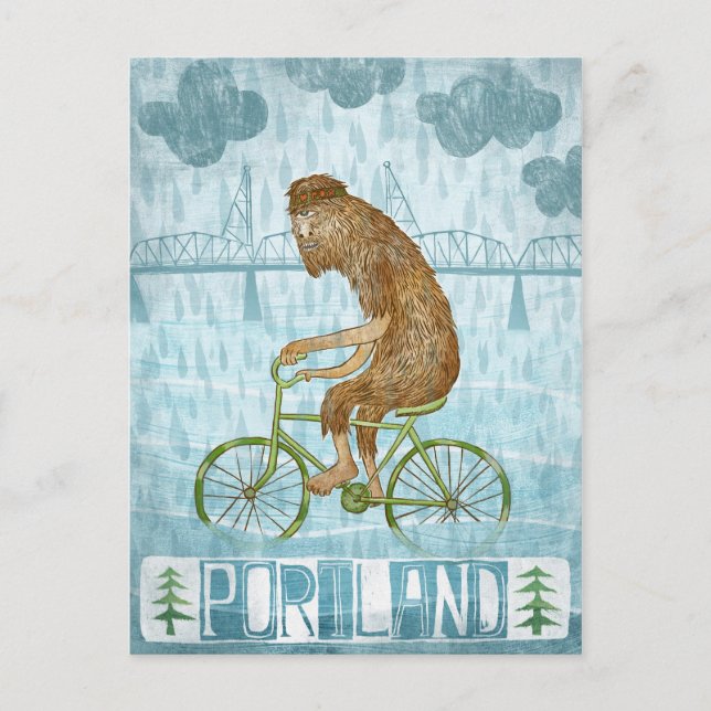 Portland Bigfoot Postcard (Front)