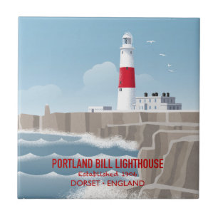 Portland Bill Lighthouse Tile