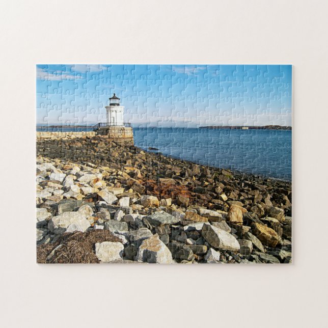 Portland Breakwater Lighthouse, Maine Puzzle (Horizontal)