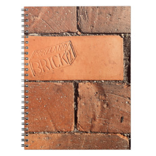 portland brick sidewalk notebook