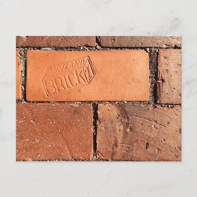 portland brick sidewalk postcard (Front)
