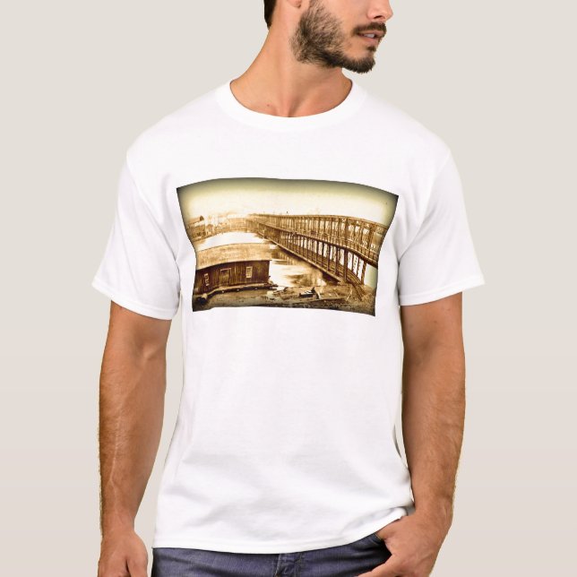 Portland Bridge Antique 1890 T-Shirt (Front)