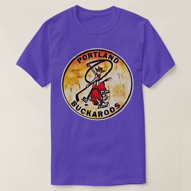 Portland Buckaroos Hockey T-Shirt (Design Front)