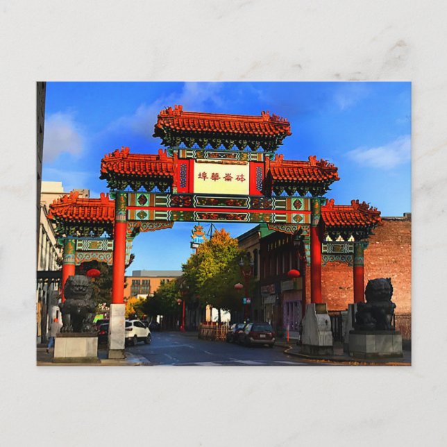 Portland Chinatown Gate #1 Postcard (Front)