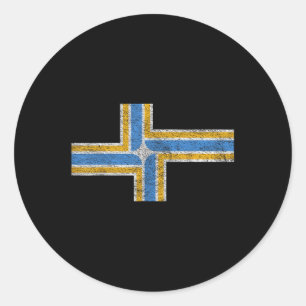Portland City Flag State Of Oregon Pride  Classic Round Sticker