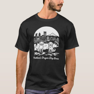 Portland City Oregon Dog Lover T-Shirt