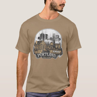 Portland City Oregon USA friend T-Shirt