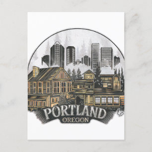Portland City Oregon USA Postcard