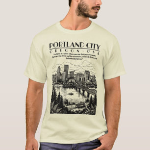 Portland City Oregon USA T-Shirt