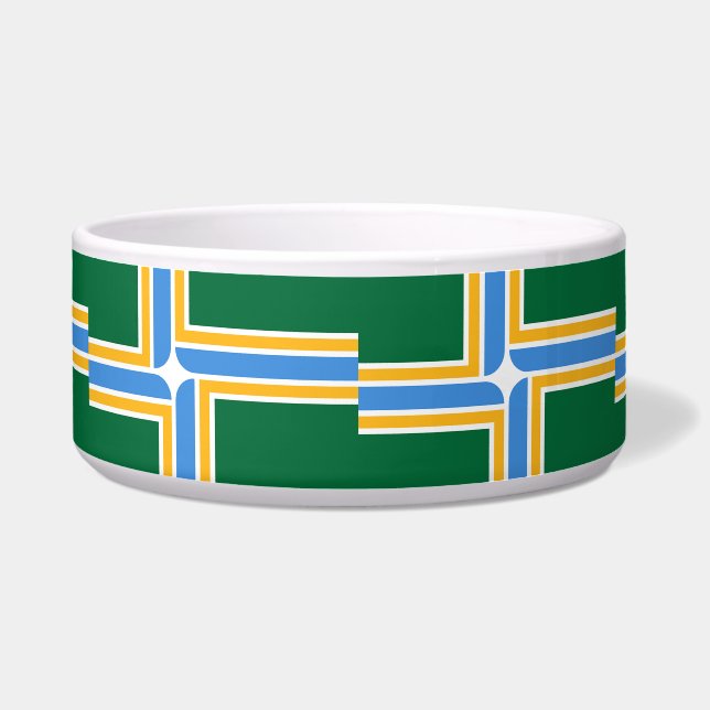 Portland Flag Pet Bowl (Front)