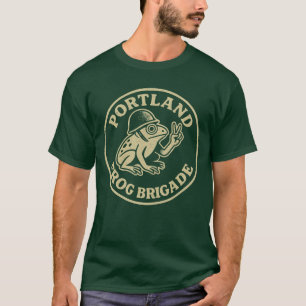 Portland Frog Brigade Retro Design T-Shirt
