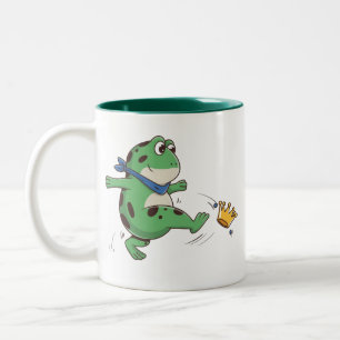 Portland Frog Protest Anti ICE  Two-Tone Coffee Mug