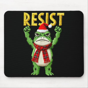 Portland Frog Protest Frog Women No Kings Christma Mouse Mat