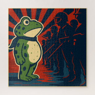 Portland Frog Protest Jigsaw Puzzle