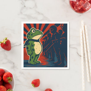 Portland Frog Protest Napkin