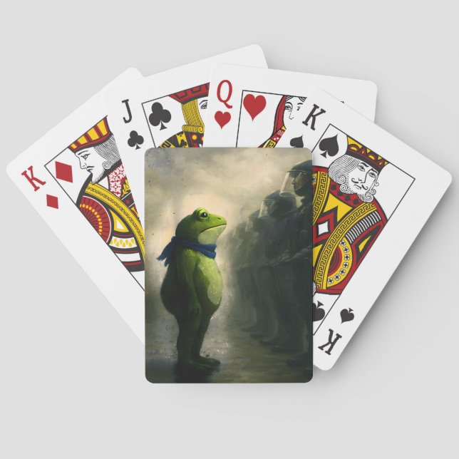 Portland Frog Protest Playing Cards (Back)