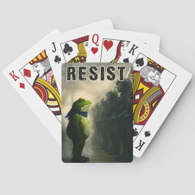 Portland Frog Protest Playing Cards (Back)