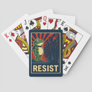 Portland Frog Protest Playing Cards