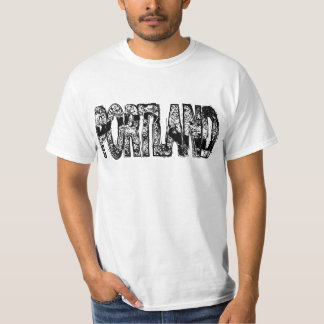 Portland Grunge Map T-Shirt