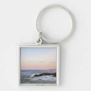 Portland Head and view to Atlantic Ocean Key Ring