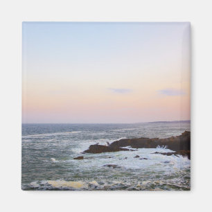 Portland Head and view to Atlantic Ocean Magnet