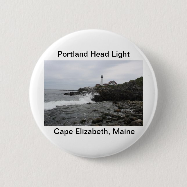 Portland Head Light 6 Cm Round Badge (Front)