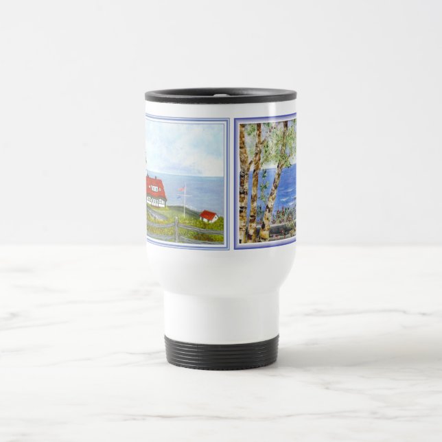 Portland Head Light "A View from the Hill" & SMCC Travel Mug (Center)
