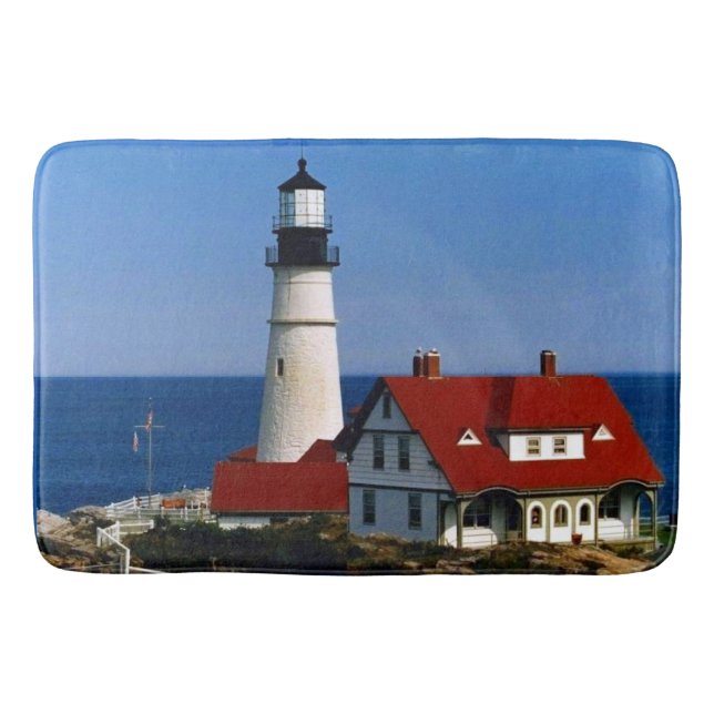 Portland Head Light Bath Mat (Front)