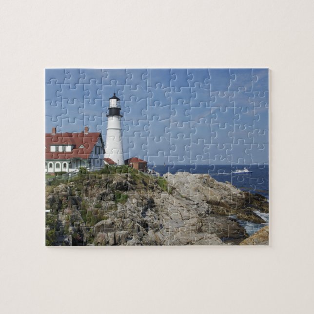 Portland Head Light, Cape Elizabeth,Maine, Jigsaw Puzzle (Horizontal)