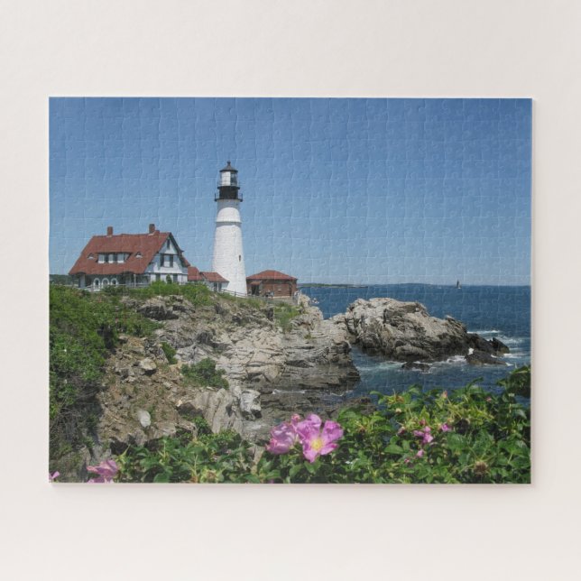 Portland Head Light, Cape Elizabeth, Maine    Jigsaw Puzzle (Horizontal)