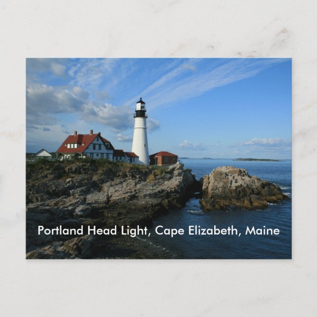 Portland Head Light, Cape Elizabeth, Maine Postcard (Front)