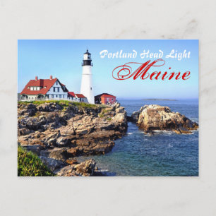 Portland Head Light, Cape Elizabeth, Maine, U.S.A. Postcard