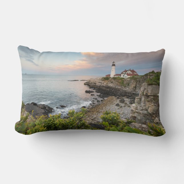 Portland Head Light | Cape Elizabeth, ME Lumbar Cushion (Front)