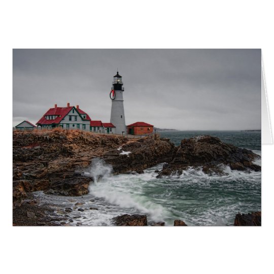 Portland Head Light Christmas Card