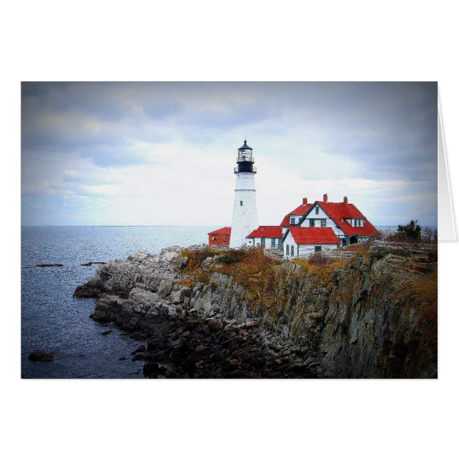Portland Head Light House Card (Front Horizontal)
