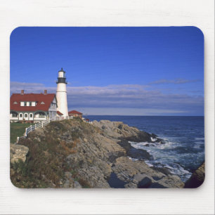 Portland Head Light Lighthouse Maine Mouse Mat