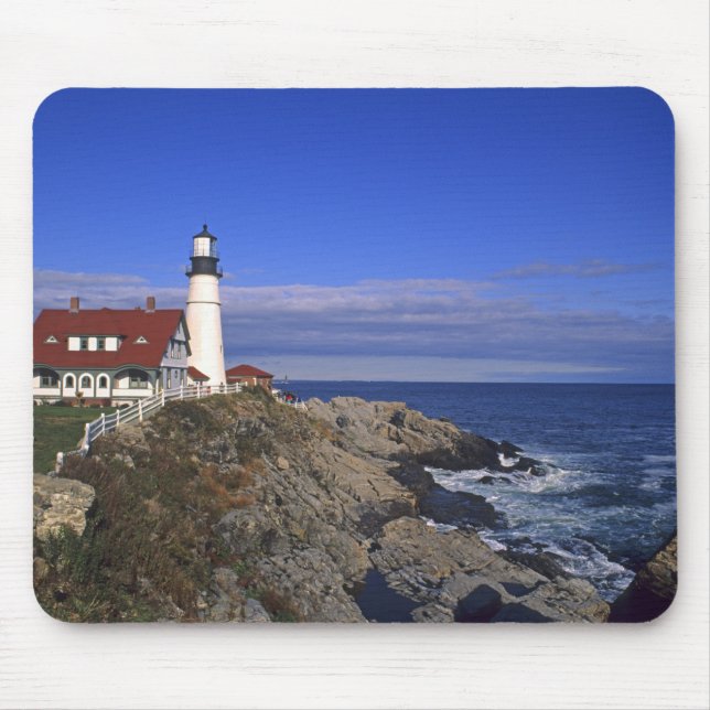 Portland Head Light Lighthouse Maine Mouse Mat (Front)