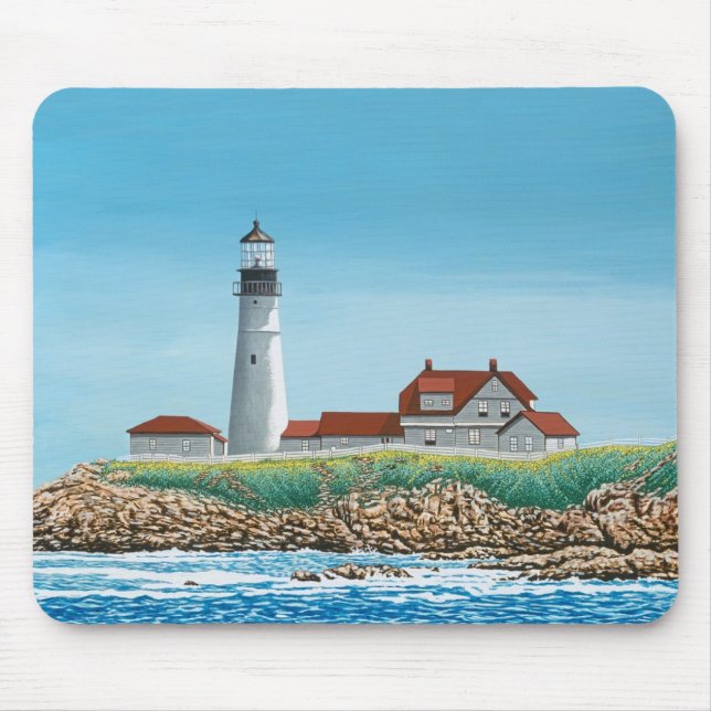 Portland Head Light Mouse Mat (Front)