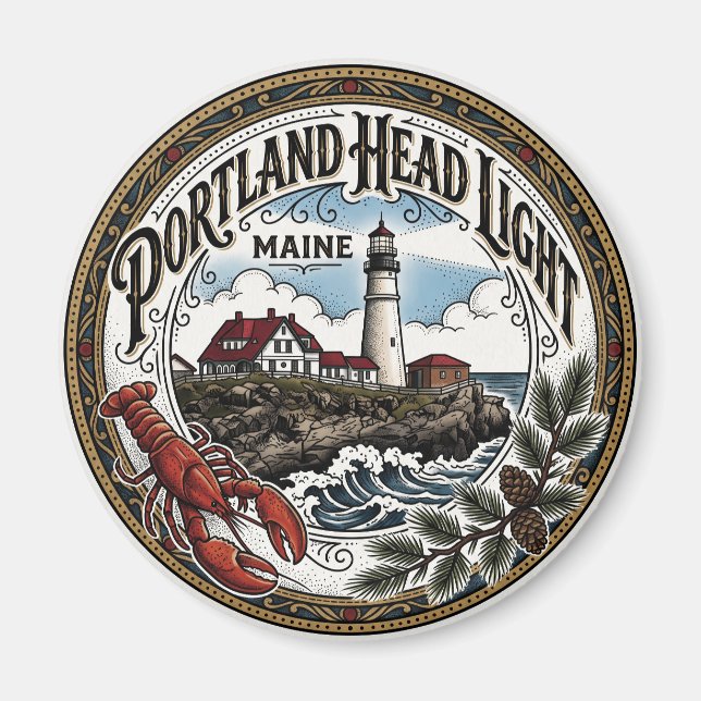Portland Head Light USA Magnet (Front)