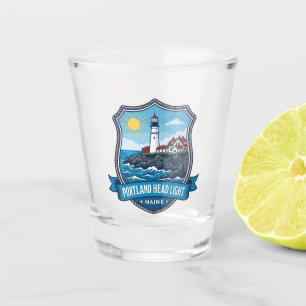 Portland Head Light USA Shot Glass