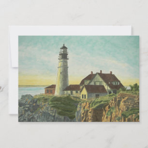 Portland Head Light Watercolor