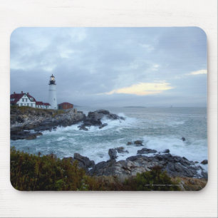 Portland Head Lighthouse at Sunrise Mouse Mat