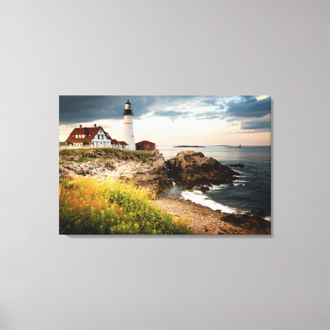 Portland Head Lighthouse | Cape Elizabeth, Me Canvas Print (Front)