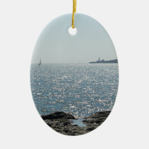Portland Head Lighthouse Ceramic Tree Decoration