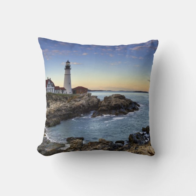 Portland Head Lighthouse Cushion (Front)