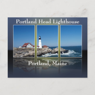 Portland Head Lighthouse Cut Up Postcard