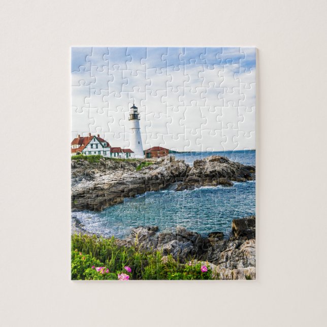 Portland Head Lighthouse. Jigsaw Puzzle (Vertical)