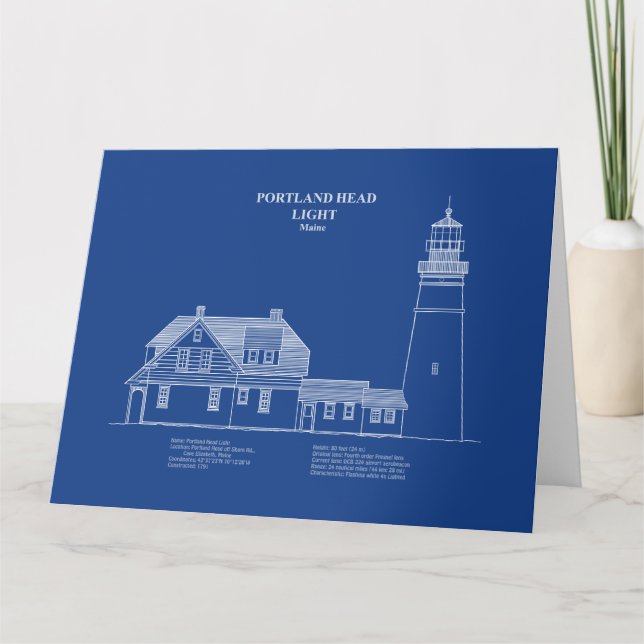 Portland Head Lighthouse - Maine – AD Thank You Card (Front)